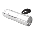 Baterka hliníková s LED diodami Spotlight stříbrná