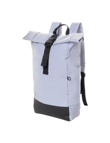 Batoh reflexní rolovací RPET Lumiroll stříbrná