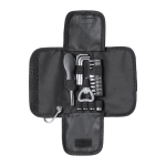 Sada nářadí v obalu s karabinkou Graham černá