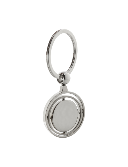 Přívěšek na klíče s otočnou vnitřní částí v krabičce Carousal stříbrná