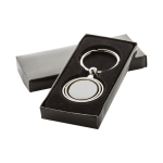 Přívěšek na klíče s otočnou vnitřní částí v krabičce Carousal stříbrná