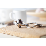 Přívěšek na klíče s otočnou vnitřní částí v krabičce Carousal stříbrná