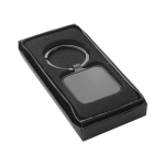 Přívěšek na klíče čtvercový tvar Wesson šedá