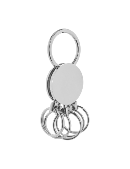 Přívěšek na klíče s 5 odnímatelnými kroužky Cinco stříbrná