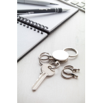 Přívěšek na klíče s 5 odnímatelnými kroužky Cinco stříbrná