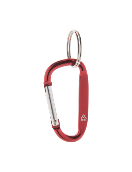 Přívěšek na klíče karabina Ralubiner červená