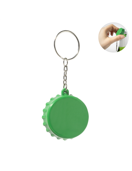 Přívěšek na klíče s otvírákem RABS Popcap zelená tmavá