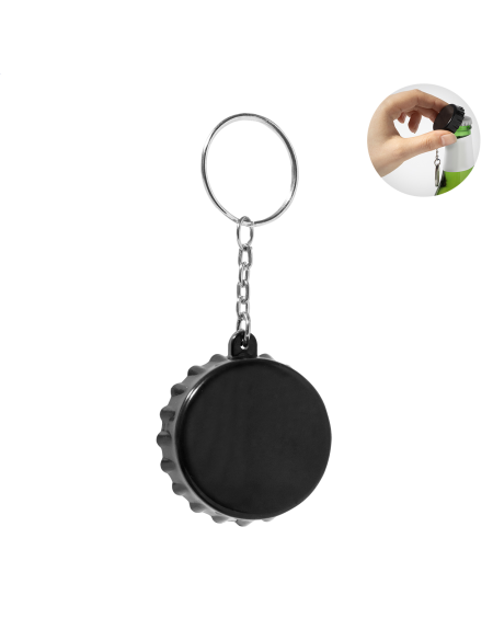 Přívěšek na klíče s otvírákem RABS Popcap černá