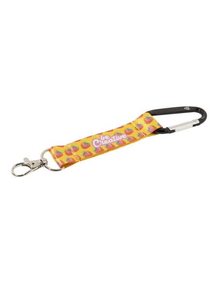 Přívěšek na klíče na zakázku RPET SuboRing Double černá