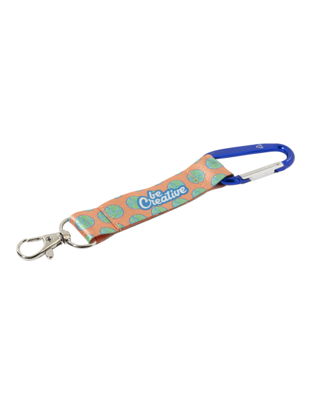 Přívěšek na klíče na zakázku RPET SuboRing Double modrá