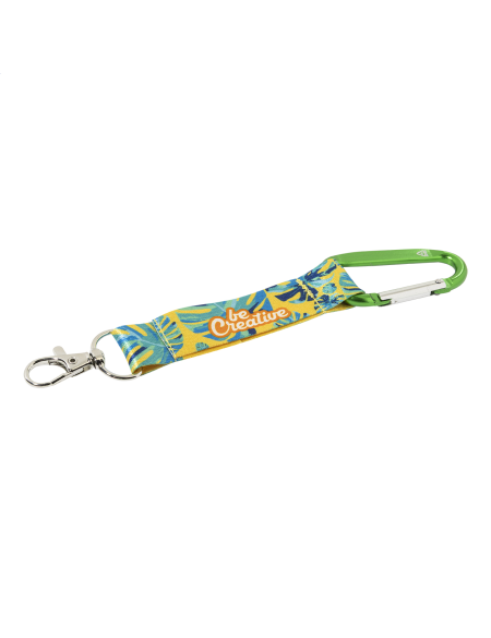 Přívěšek na klíče na zakázku RPET SuboRing Double zelená