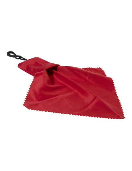 Hadřík čistící na brýle RPET Cleango červená