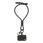 Kabel s náramkem na mobil 60W RPET CuffCharge modrá tmavá