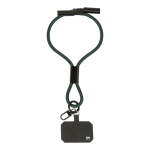 Kabel s náramkem na mobil 60W RPET CuffCharge zelená tmavá