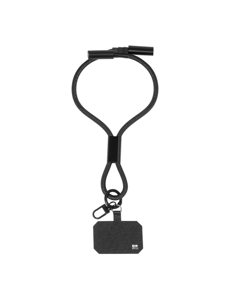 Kabel s náramkem na mobil 60W RPET CuffCharge bílá