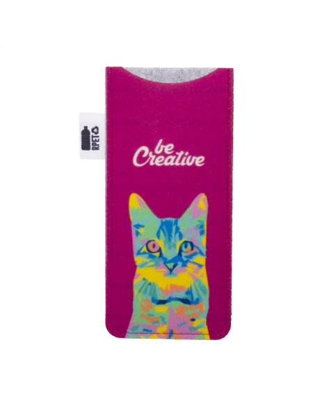 Obal na sluneční brýle na zakázku RPET Creafelt Sun bílá