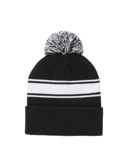 Čepice zimní s bambulí Frosty modrá